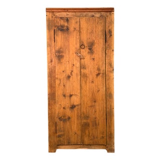 Antique Rustic Fir Cabinet, 1800 For Sale
