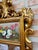 French Gilt Carved Wall Mirror in French Rococo Style with Oil Painting of Flora For Sale - Image 9 of 18