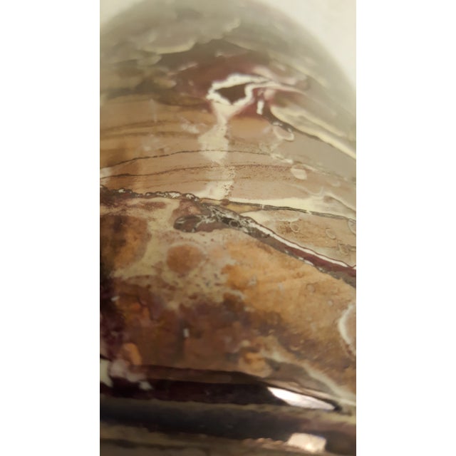 McCoy Pottery Cascade Metallic Glaze Vase For Sale - Image 4 of 6