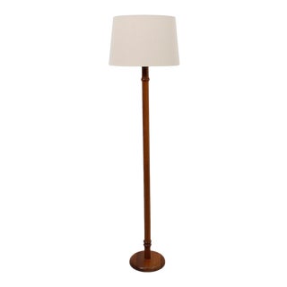 Danish Modern Teak 'Ribbed' Floor Lamp For Sale