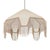 Buchanan Fabric Fringed Angled Pendant Light, Natural For Sale - Image 4 of 6