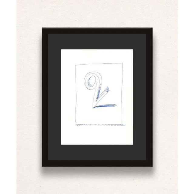 David Hockney, Q from Hockneys Alphabet, Lithograph, Framed For Sale - Image 4 of 4