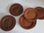 Brown Vintage Danish Plywood Rosewood and Teak Plates from Morsbak, 1960s, Set of 12 For Sale - Image 8 of 11