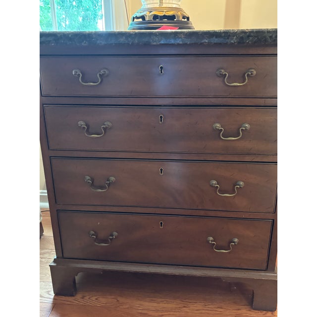 Queen Anne 1970s Mahogany Side Tables - Pair For Sale - Image 3 of 8