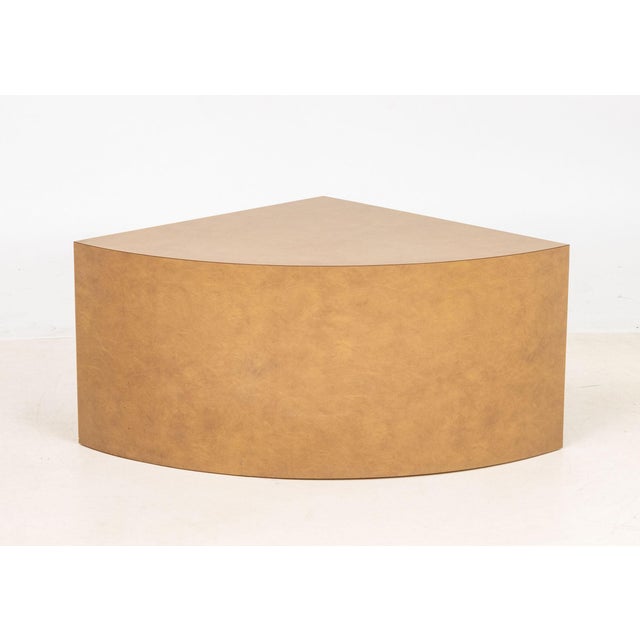 Late 20th Century Modern Wedge Form Coffee Table For Sale - Image 5 of 6