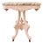 Late 20th Century French Provincial Style Pedestal Side Table With Stone Top For Sale