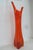 Viking Glass Company Viking Glass Three Foil Persimmon Swung Vase Mid Century Large Floor Art 4754b For Sale - Image 4 of 18