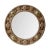 Round Mirror Antique Wanamaker-Phila, Walnut, Brass and Red Bronze For Sale - Image 10 of 10