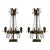 Pair of 19th Century Tôle Candelabra With Crystal Drops For Sale