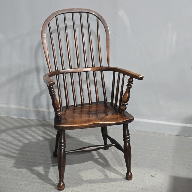 Elm Windsor Chair, 1800s For Sale - Image 9 of 9