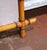 Mid-Century French Faux Bamboo Wood Wall Mirror With Warm Patina For Sale - Image 4 of 6