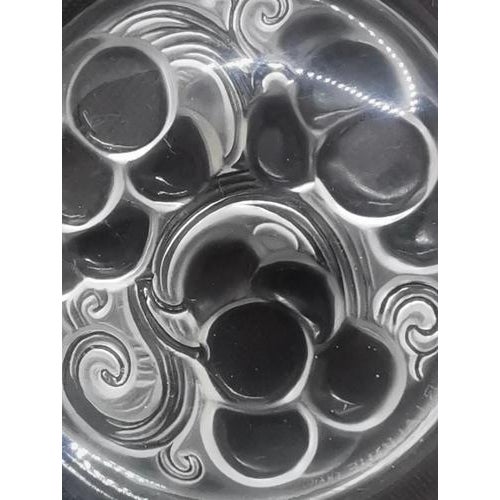 Blue Art Deco Marienthal Brunch or Dessert Glass Plates by Rene Lalique, France, 1927, Set of 2 For Sale - Image 8 of 10