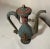 Antique Early 19th Century Handmade Tibetan Coral Turquoise Bronze Pitcher Pot For Sale - Image 9 of 12