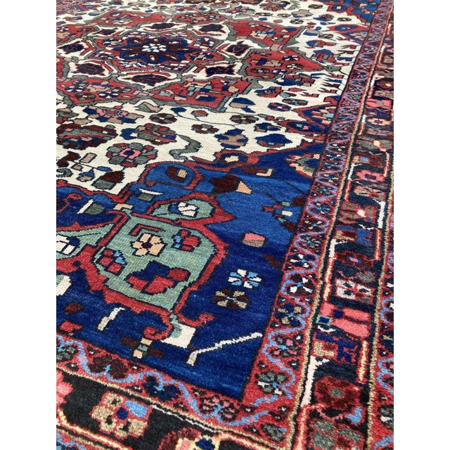 Textile Antique Bakhtiar Rug, 1890s For Sale - Image 7 of 17