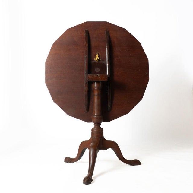 Early 20th Century Early Tilt Top Table With Shaped Top For Sale - Image 6 of 9