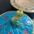 Blue Antique Signed Chinese Export Majolica Butter Cheese Dome For Sale - Image 8 of 10