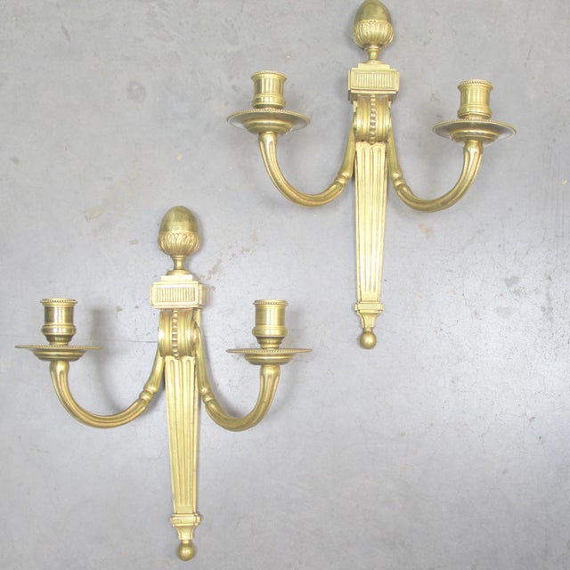 Bronze Wall Sconces, 1920s, Set of 2 For Sale - Image 3 of 9