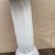 Mid 20th Century Vintage American Made White Glazed Terracotta Column Pedestal Bird Bath For Sale - Image 5 of 12