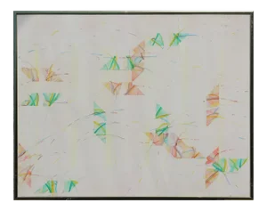 Kenneth Jewesson Untitled Minimal Pastel Tonal Abstract 1978