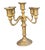 Art Deco Brass Five-Arm Candlestick, 1950s For Sale