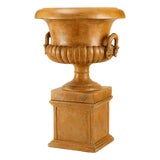 Italian Terracotta Urn Planter on Pedestal (Set of 2) For Sale