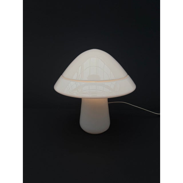 Mushroom Lamp in Opaline Glass by Res Murano, Italy, 1960 For Sale - Image 4 of 6