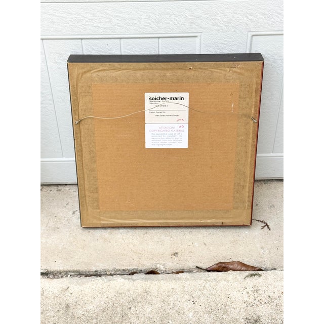 Vintage Framed Architectural Elements-a Pair For Sale - Image 9 of 10