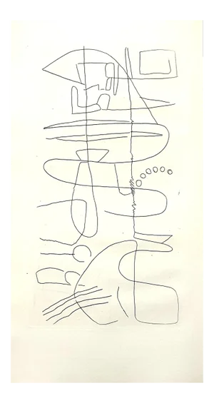 André Lanskoy - Composition - Original Etching 1960