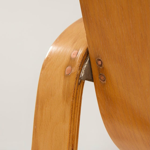 LaWo 1 Armchair in Birchwood by Han Pieck for LAWO Ommen, 1946 For Sale - Image 10 of 11