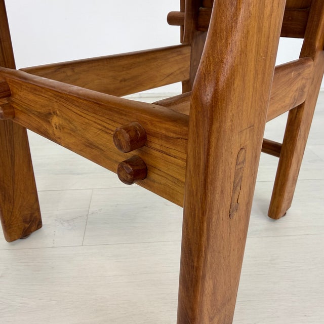 Italian Brutalist Dining Chairs - Set of 7 For Sale - Image 10 of 15