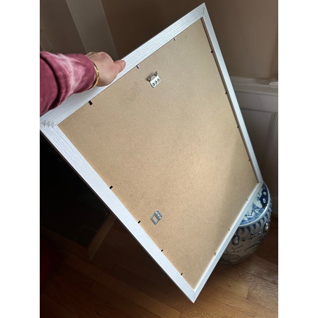 Erin Simon Original “Pivot” in Navy Blue With Sky on Paper Framed For Sale In Baltimore - Image 6 of 6