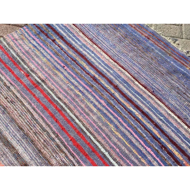 1990s Modern Striped Kilim Rug - 54" X 82" For Sale - Image 5 of 11