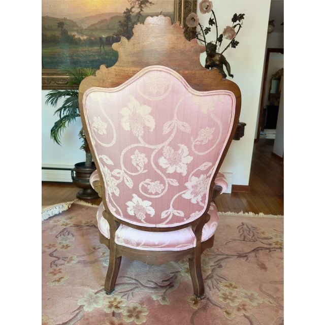 Mid 19th Century Victorian Carved Rosewood Parlor Chair Set For Sale - Image 9 of 9