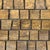Polished and unfilled gold travertine broken tessere decorative mosaic tile. Suitable for use in vertical and horizontal...