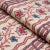 Contemporary SAMPLE - Schumacher Parvati Floral Stripe Fabric In Vermillion For Sale - Image 3 of 3