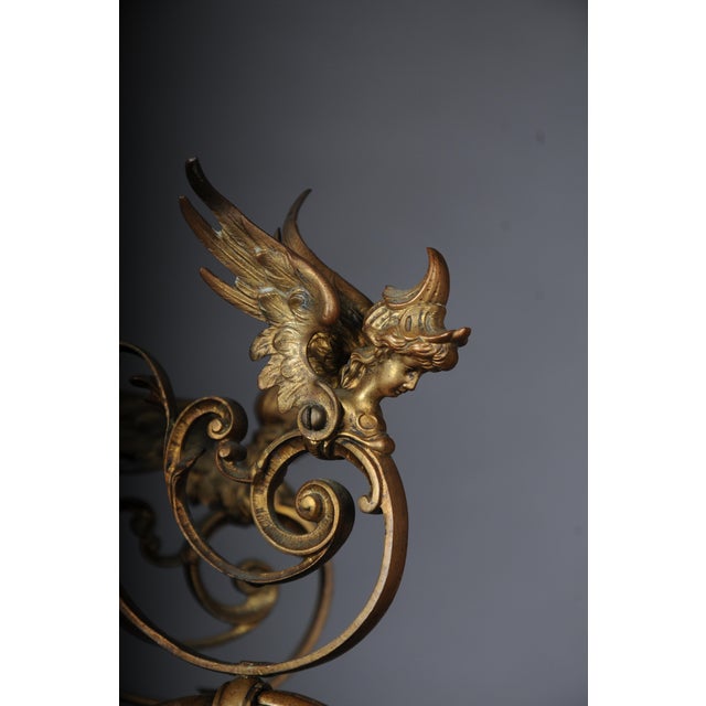 Antique Chandelier in Gilt Bronze, 1880s For Sale - Image 9 of 16