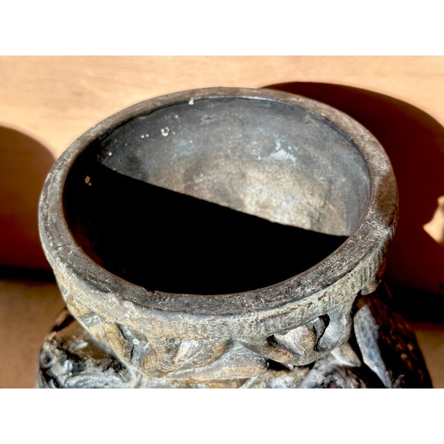 Antique Ceramic Art Relief Vases from Bernhard Bertram Pottery, Germany, 1890s, Set of 2 For Sale - Image 14 of 18