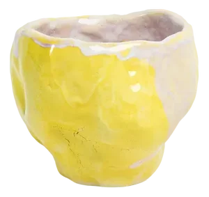 Punch Glass Flora #2 Yellow by Constanza Almazàn Carrasco