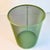 Metal 1990s Vintage Contemporary Modern Metal Mesh Wastebasket in Sage Green For Sale - Image 7 of 9