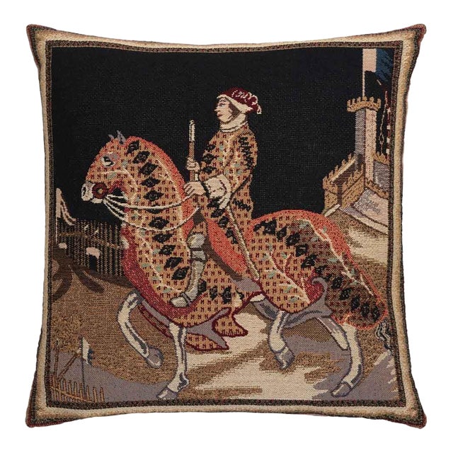 Knight of Siena Regular Cushion With Feather Filler - 46x46cm (18"x18") For Sale