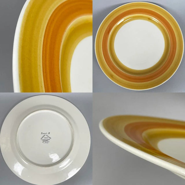 Vintage 1970s Japanese Royal M Capri Charger & Serving Bowl Set - 2 Pieces For Sale In New York - Image 6 of 13