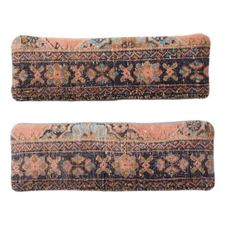 Pink Oushak Rug Pillow Cover 12'' X 36'' - Set of Two For Sale