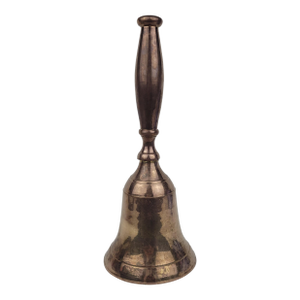 Vintage Solid Brass School or Dinner Hand Bell Made in India