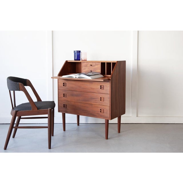 Brown Mid-Century Modern Danish Secretaire, 1960s For Sale - Image 8 of 9