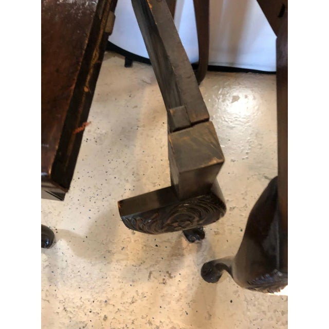 Pair of 18th-19th Century Georgian Compatible Card / Game or Flip Top Tables For Sale - Image 11 of 13