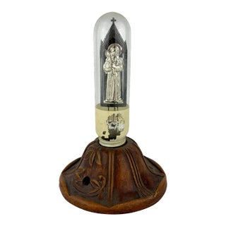1930’s Aerolux Religious Neon Glow Lamp - St Joseph & Christ Child For Sale