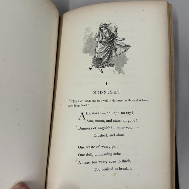 Antique 1867 Harriet Beecher Stowe Signed 1st Ed Book - Religious Poems - Autographed Stanza For Sale - Image 10 of 15