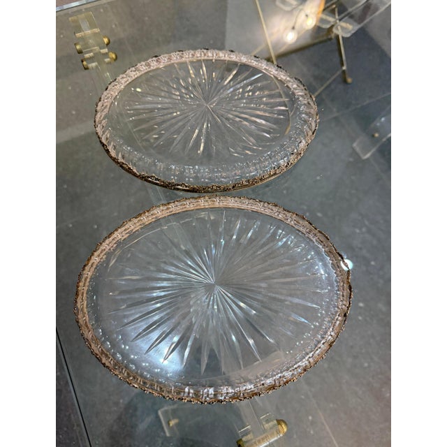 Late 19th Century Cut Crystal Dishes with 800 Sterling Silver Mounts, Germany, Set of 2 For Sale - Image 14 of 14