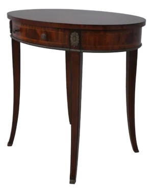 Maitland Smith Mahogany Oval Occasional Table