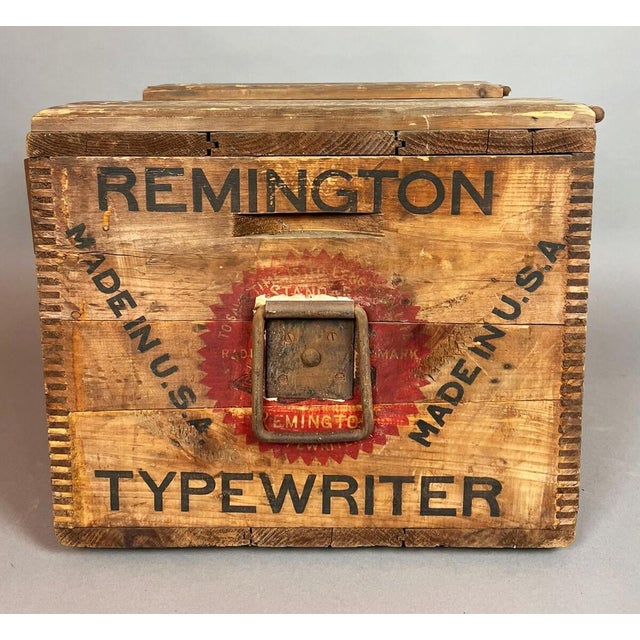 Wooden Shipping Case for Remington Typewriter, 1930s For Sale - Image 4 of 12